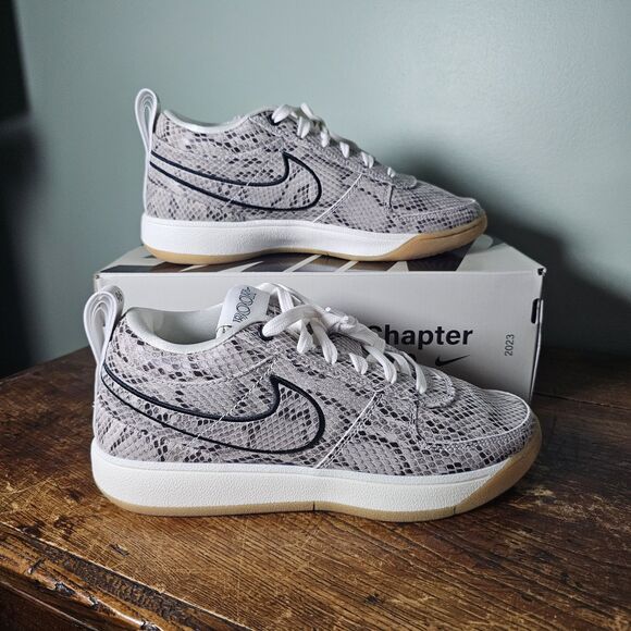 Nike Book 1 Lea Python Men's Light Orewood Brown Sneakers Size 8.5 HJ5352-100 - Picture 1 of 12